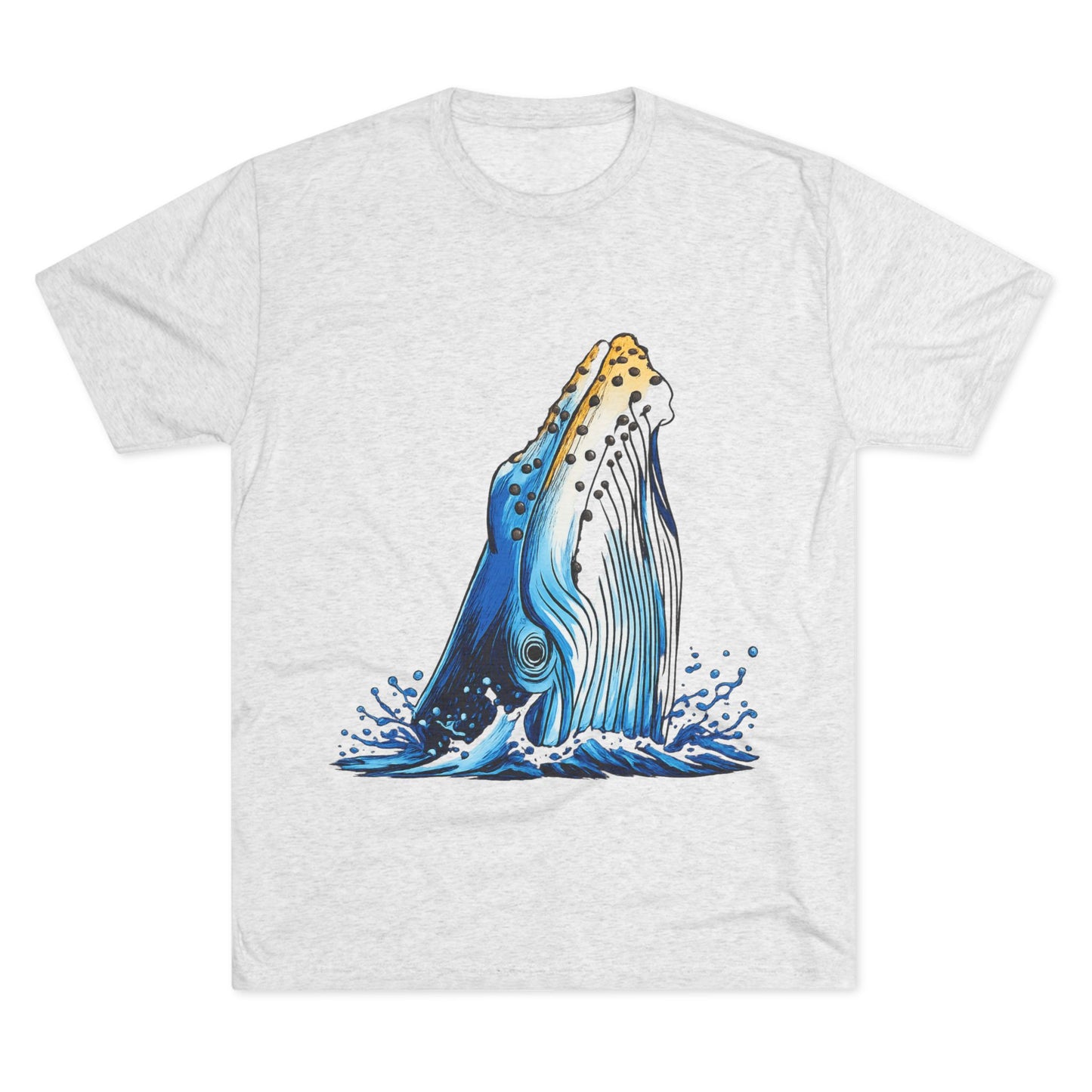 Humpback Whale Unisex Tri-Blend Crew Tee