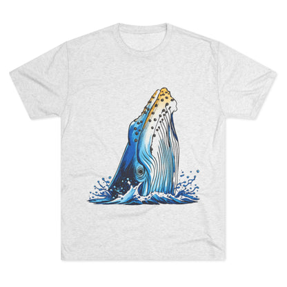 Humpback Whale Unisex Tri-Blend Crew Tee