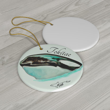 Tokitae Orca Ceramic Ornament, 4 Shapes