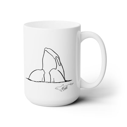 Orca Spy-hop Ceramic Mug 15oz