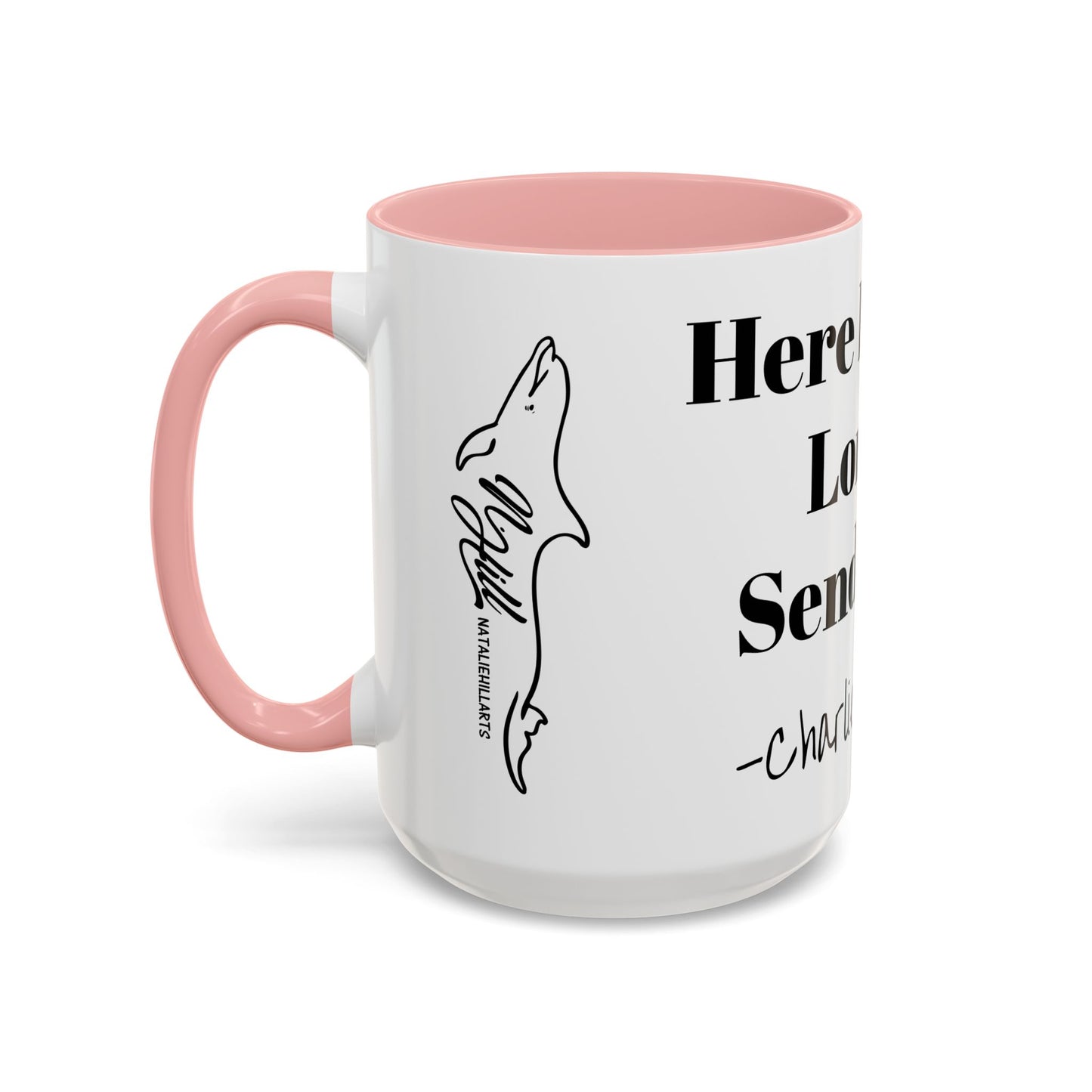 Here I Am, Lord Send Me- Charlie Kirk Accent Coffee Mug 15oz