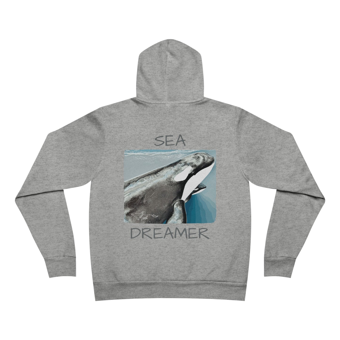 Orca Sea Dreamer Unisex Sponge Fleece Pullover Hoodie