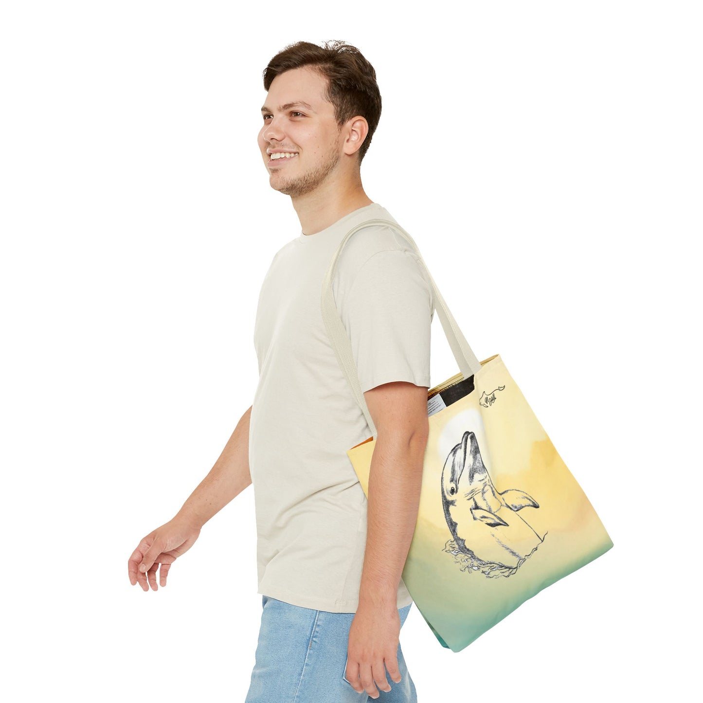 Dolphin Sun Tote Bag (AOP)