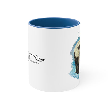 Sea Otter Accent Coffee Mug, 11oz