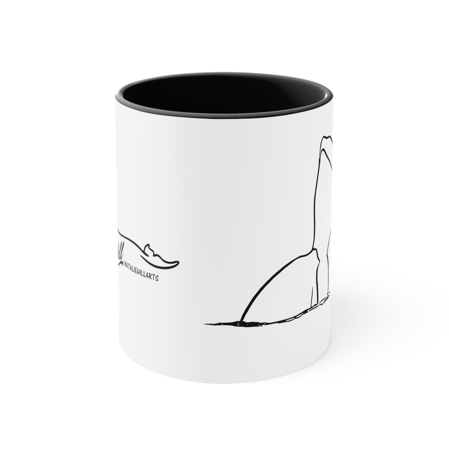 Orca Spy-Hop Accent Coffee Mug, 11oz