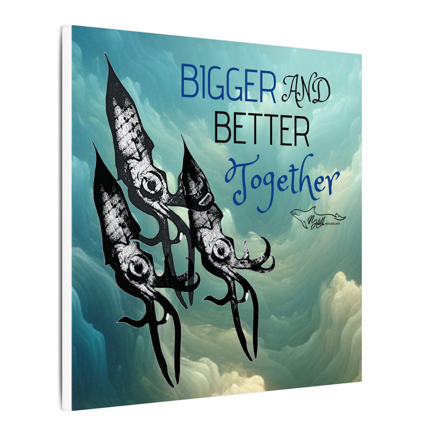 Bigger And Better Together Matte Canvas 12" x 16", Stretched, 0.75"