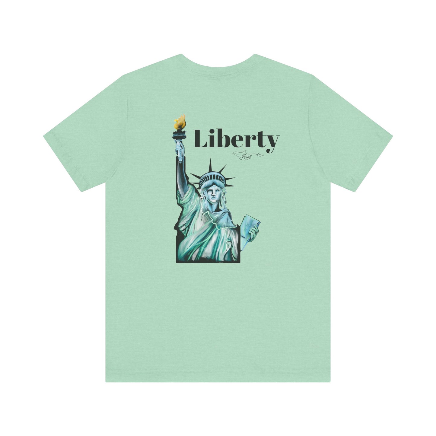 Idaho Statue of Liberty Unisex Jersey Short Sleeve Tee