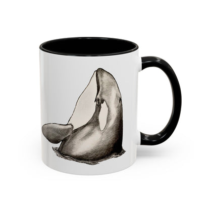 Orca Spy-Hop Accent Coffee Mug, 11oz