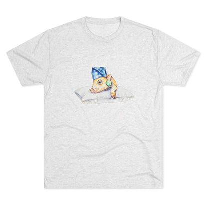 This Little Piggy needs a nap Unisex Tri-Blend Crew Tee