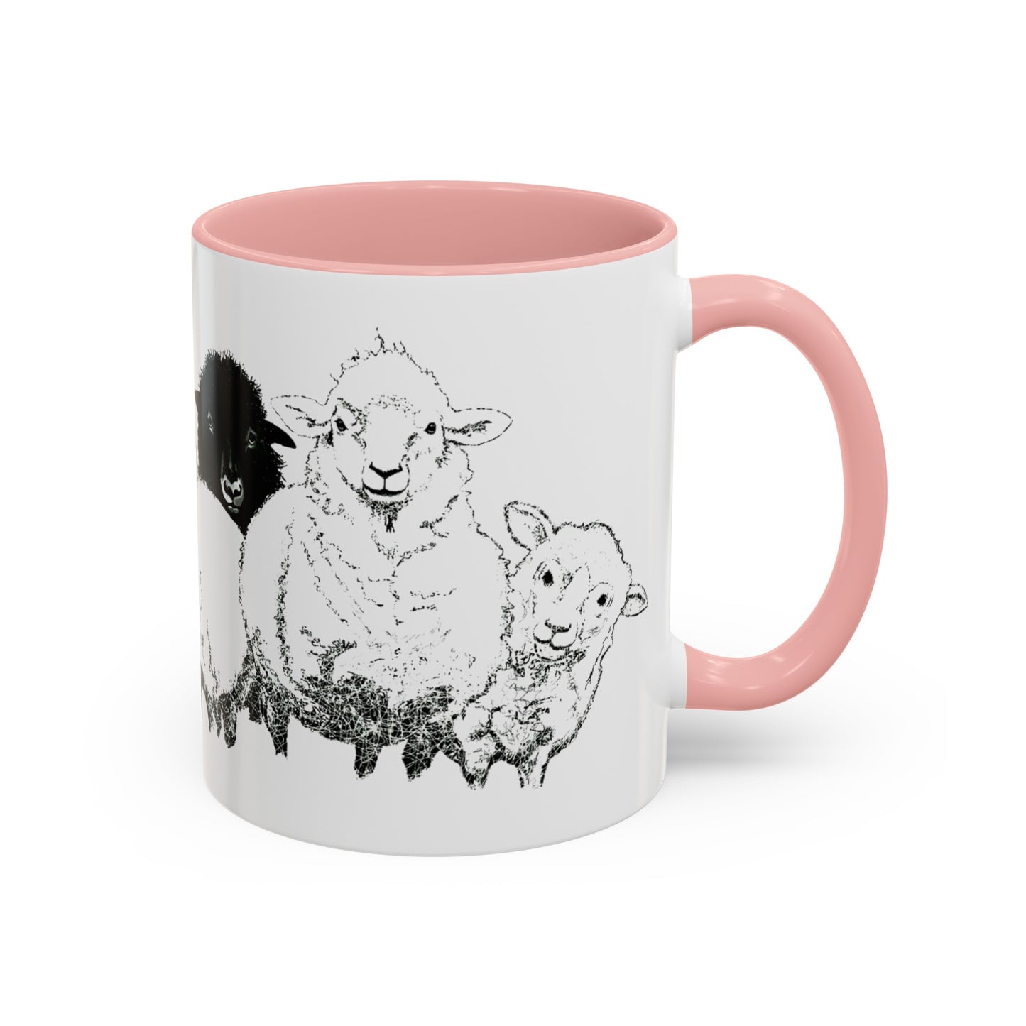 Get In The Heard Sheep Accent Coffee Mug (11, 15oz)