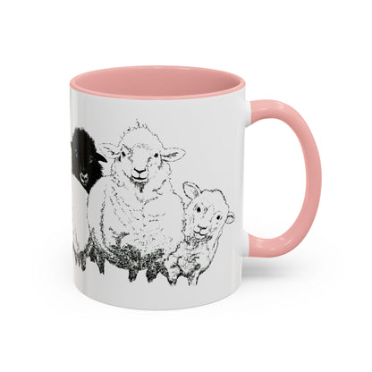 Get In The Heard Sheep Accent Coffee Mug (11, 15oz)