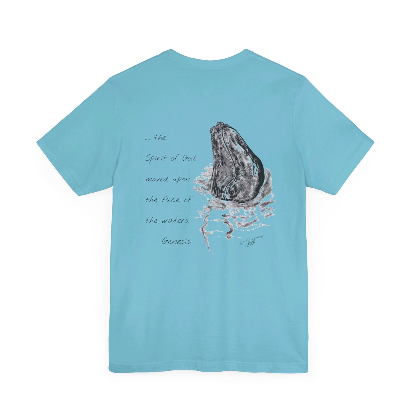 Humpback Whale/Scripture Unisex Jersey Short Sleeve Tee