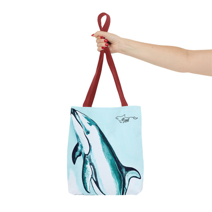 Pacific White Sided Dolphin Tote Bag (AOP)