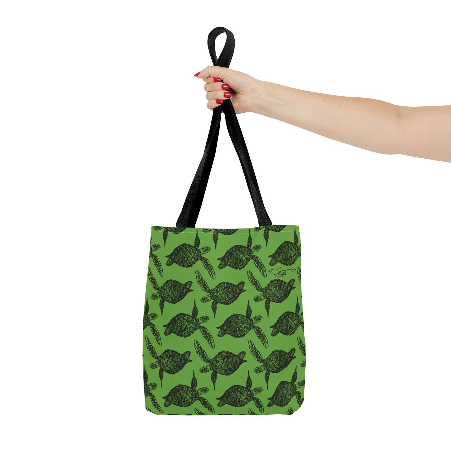 Sea Turtle Tote Bag Green (AOP)