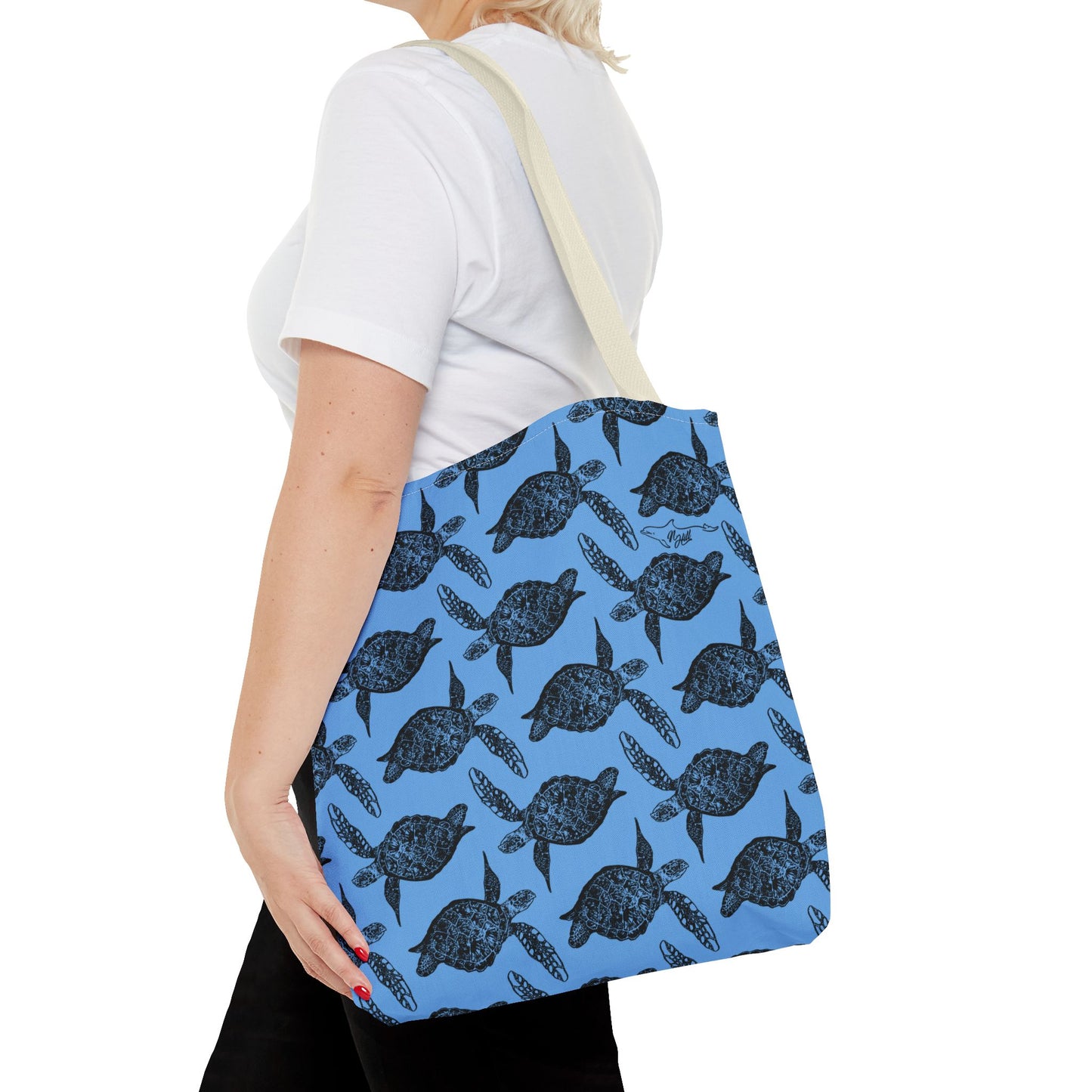 Sea Turtle Tote Bag Blue (AOP)