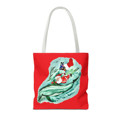 Deep Dive Delivery Santa Clause Tote Bag (AOP)