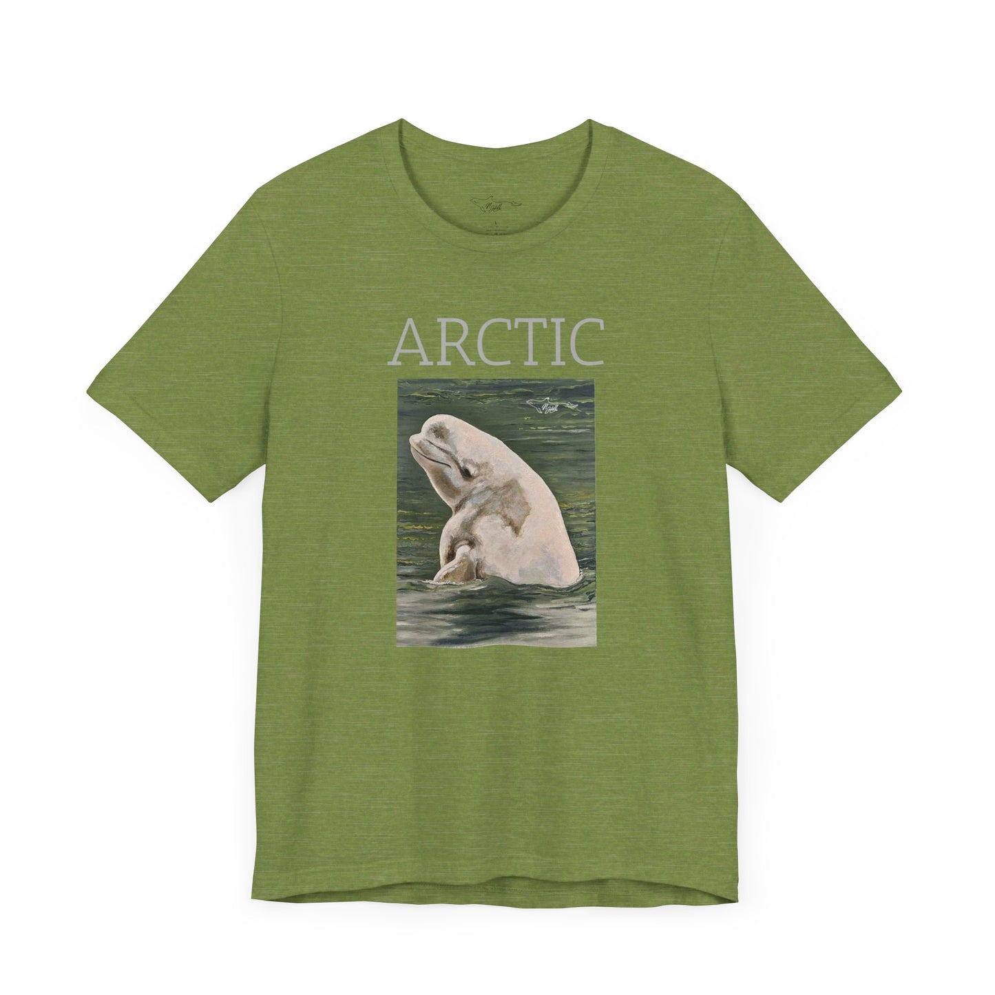 Beluga Whale Green Hughes Unisex Jersey Short Sleeve Tee