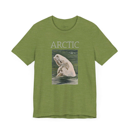 Beluga Whale Green Hughes Unisex Jersey Short Sleeve Tee