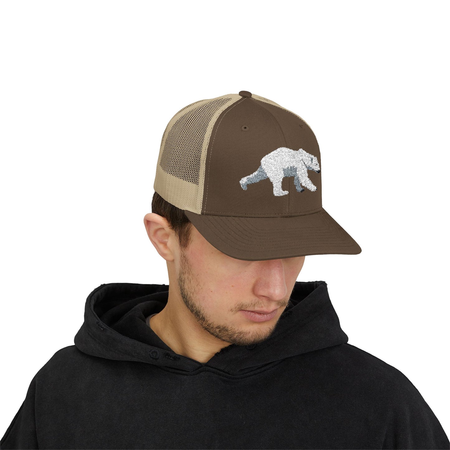 Polar Bear Snapback Trucker Cap