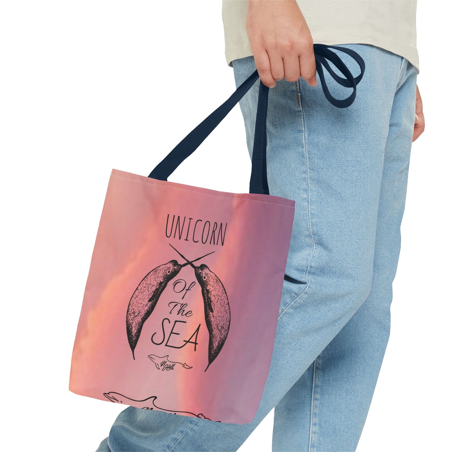 Unicorn of the Sea Tote Bag (AOP)