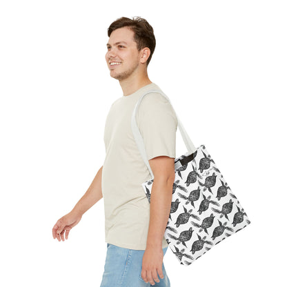 Sea Turtle Tote Bag White(AOP)