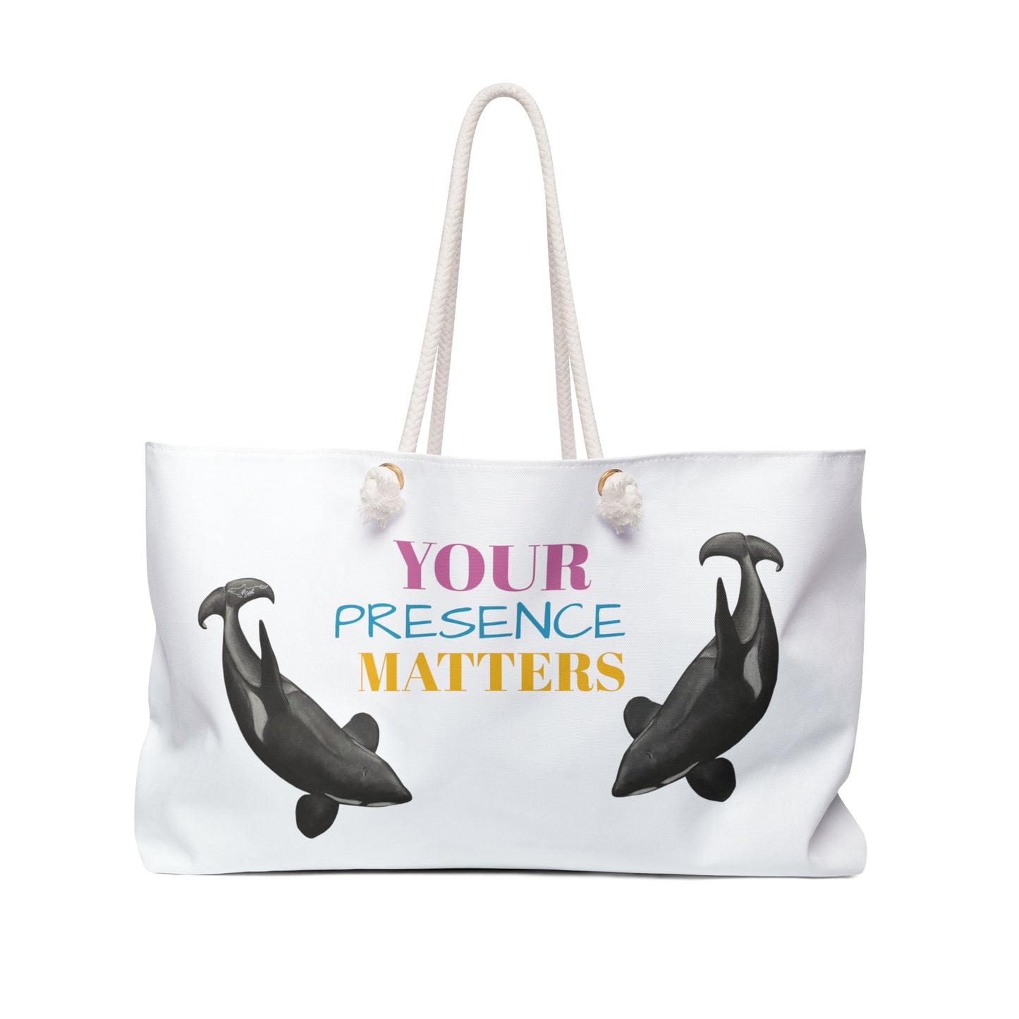 Your Presence Matters Orcas Weekender Bag