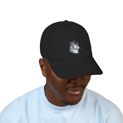 Raccoon Organic Baseball Cap (Embroidery)
