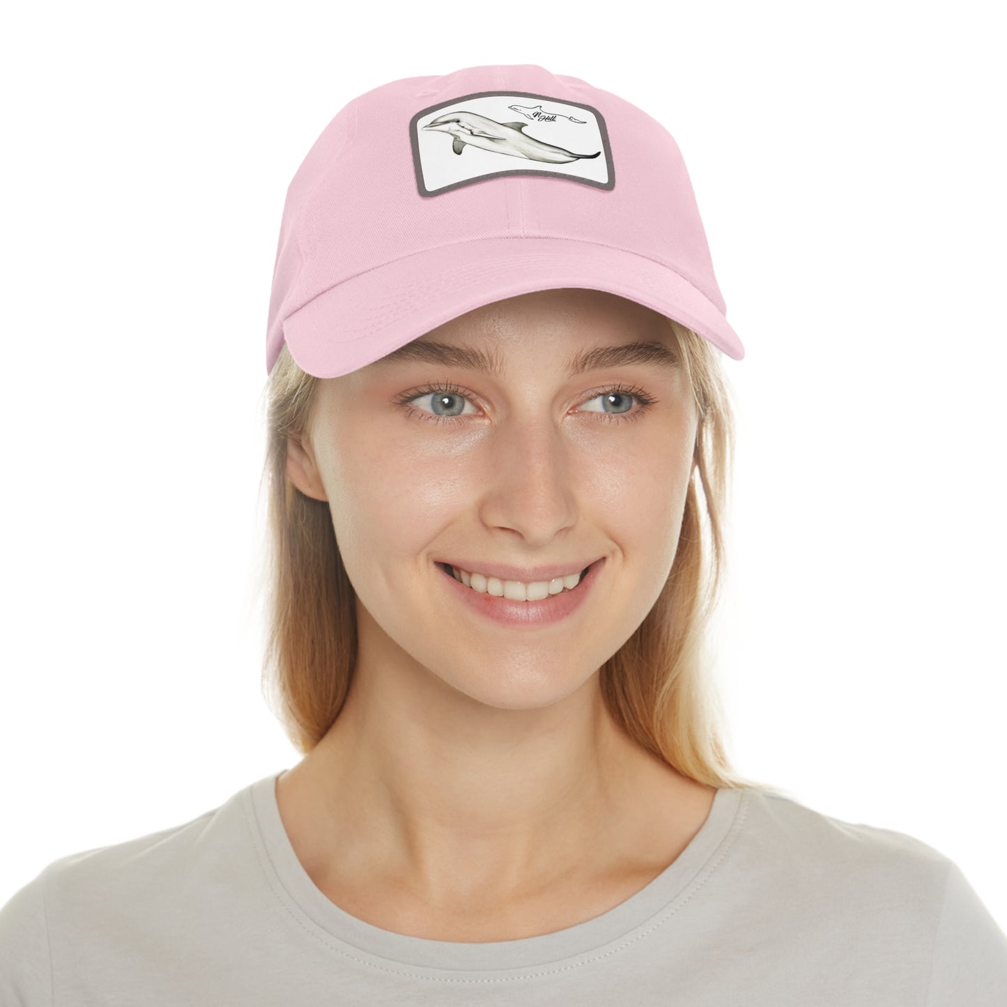 Dolphin Hat with Leather Patch (Rectangle)