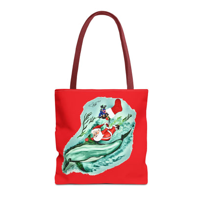 Deep Dive Delivery Santa Clause Tote Bag (AOP)