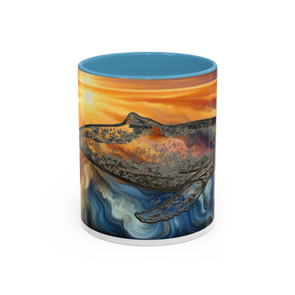 Humpback Whale Accent Coffee Mug (11, 15oz)