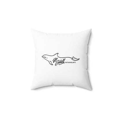 Orca Chainsaw Spun Polyester Square Pillow