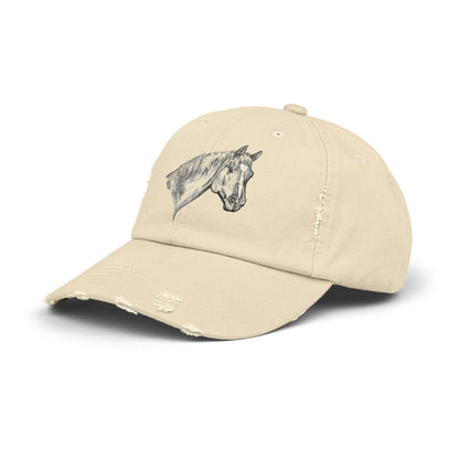 Horse Unisex Distressed Cap