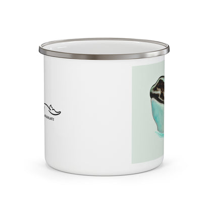 Orca Whale Enamel Camping Mug