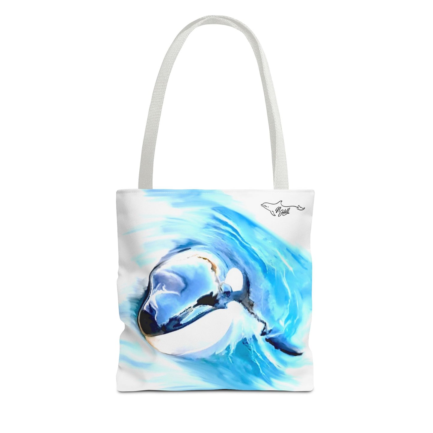 Curious Orca Tote Bag (AOP)