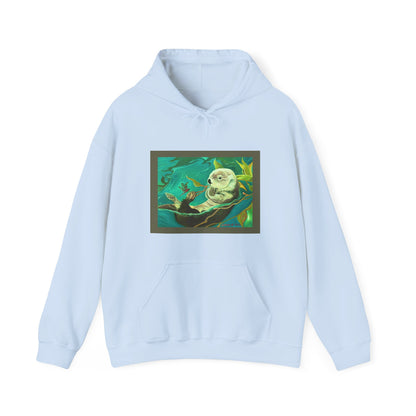Otter and Dragonfly Unisex Heavy Blend™ Hooded Sweatshirt