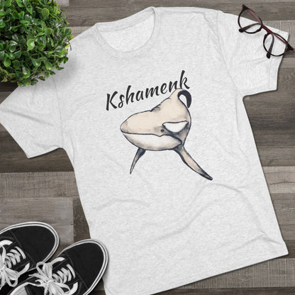 Kshamenk Orca Whale Unisex Tri-Blend Crew Tee