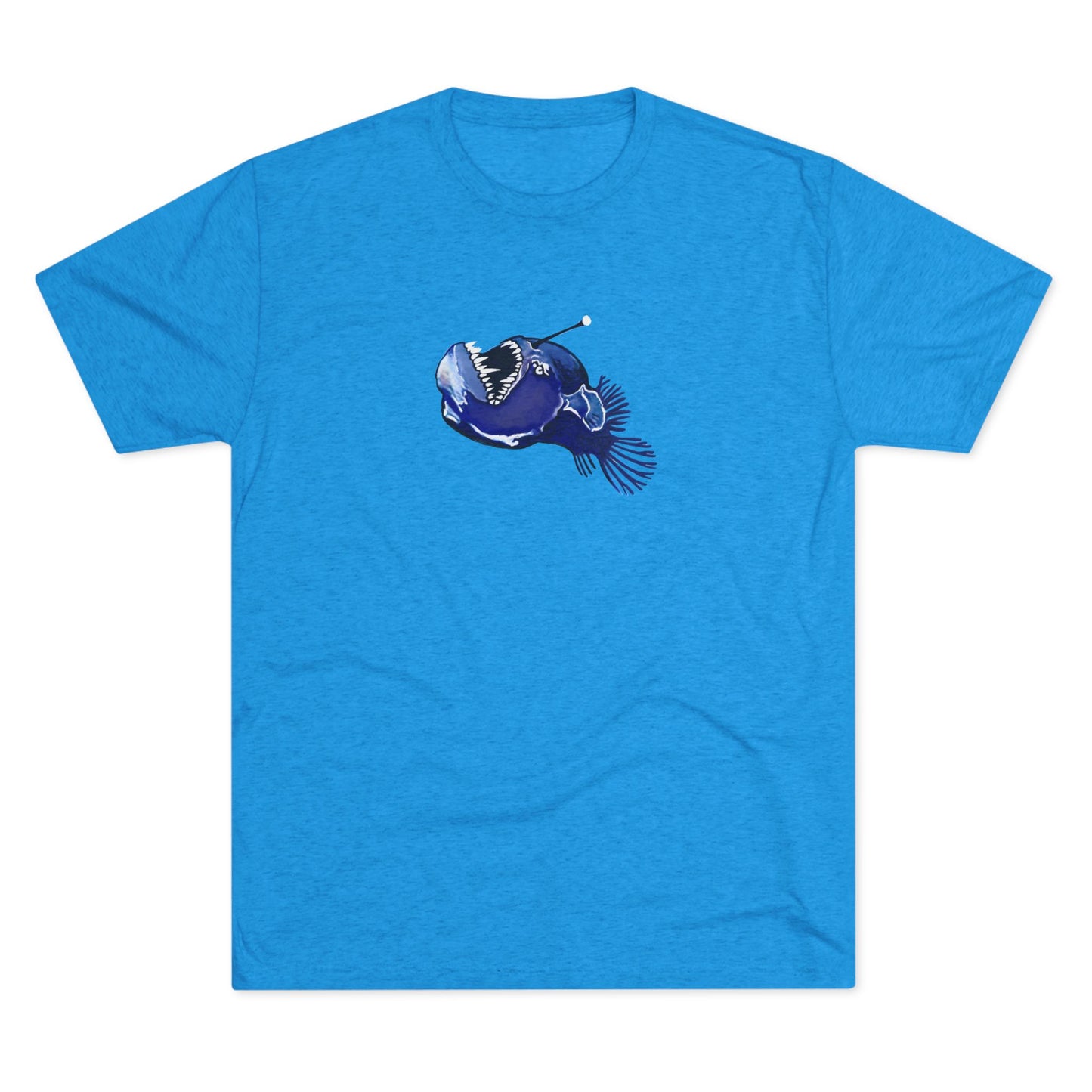Angler Fish Unisex Tri-Blend Crew Tee