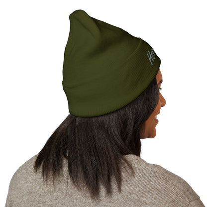 Here I Am Classic Cuffed Beanie (Embroidery)