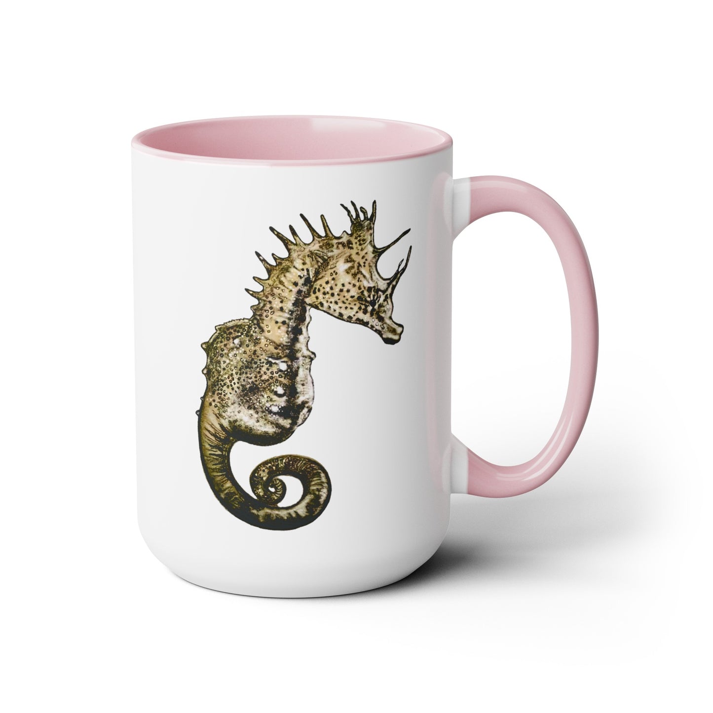 Sea Horse Two-Tone Coffee Mugs, 15oz