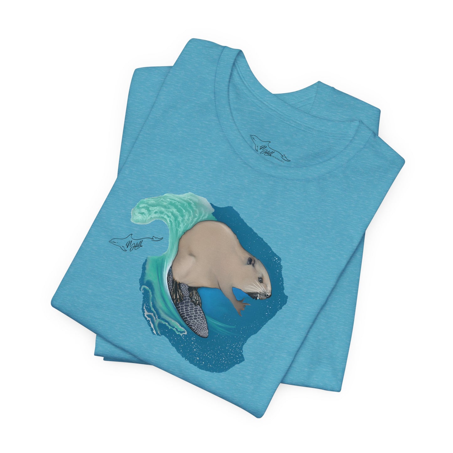 Surfing Beaver Unisex Jersey Short Sleeve Tee