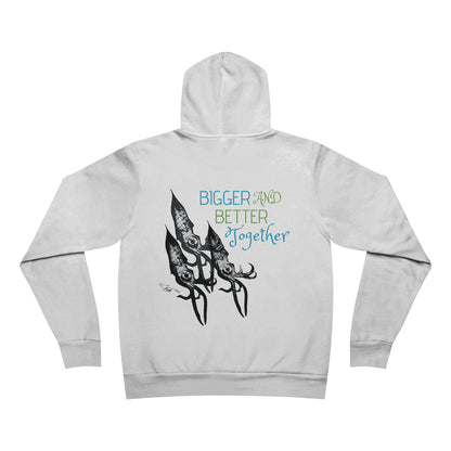 Bigger and Better Together Squid Unisex Sponge Fleece Pullover Hoodie