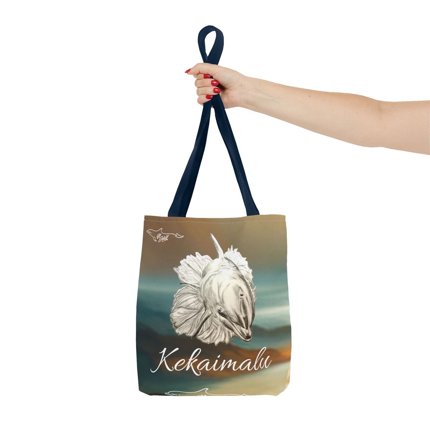 Kekaimalu Wholphin Tote Bag (AOP)