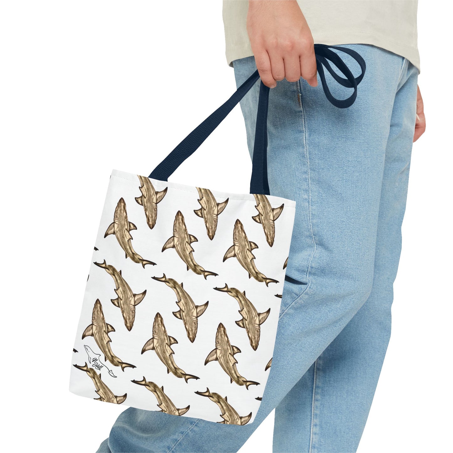 Great White Shark Tote Bag (AOP)