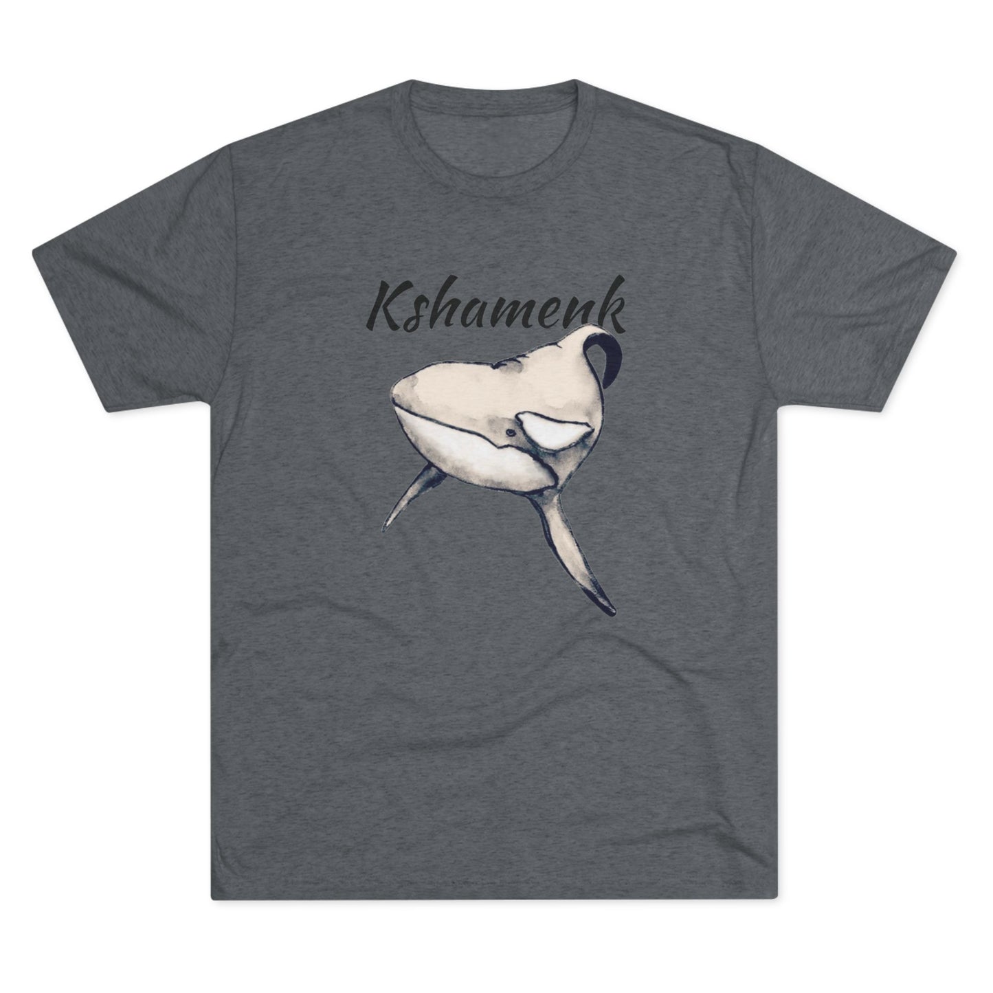 Kshamenk Orca Whale Unisex Tri-Blend Crew Tee