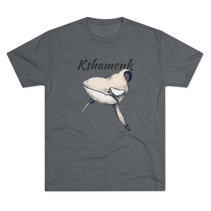 Kshamenk Orca Whale Unisex Tri-Blend Crew Tee