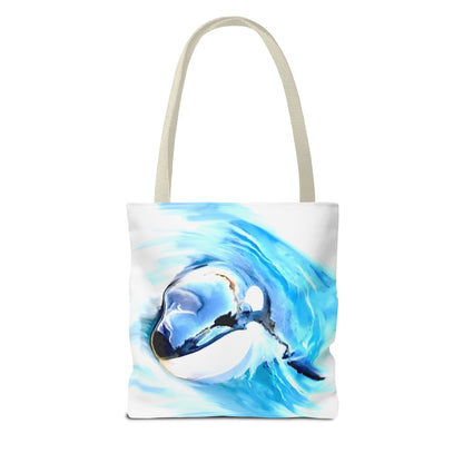 Curious Orca Tote Bag (AOP)