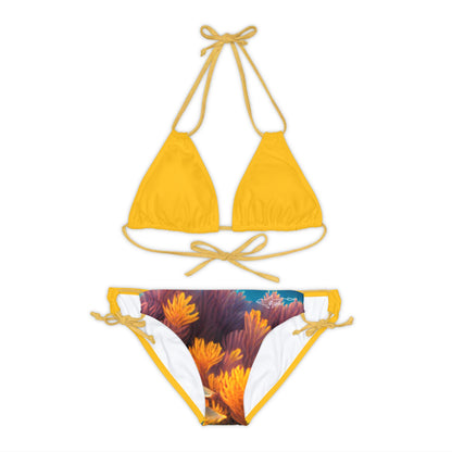 Tropical Squid Strappy Bikini Set (AOP)