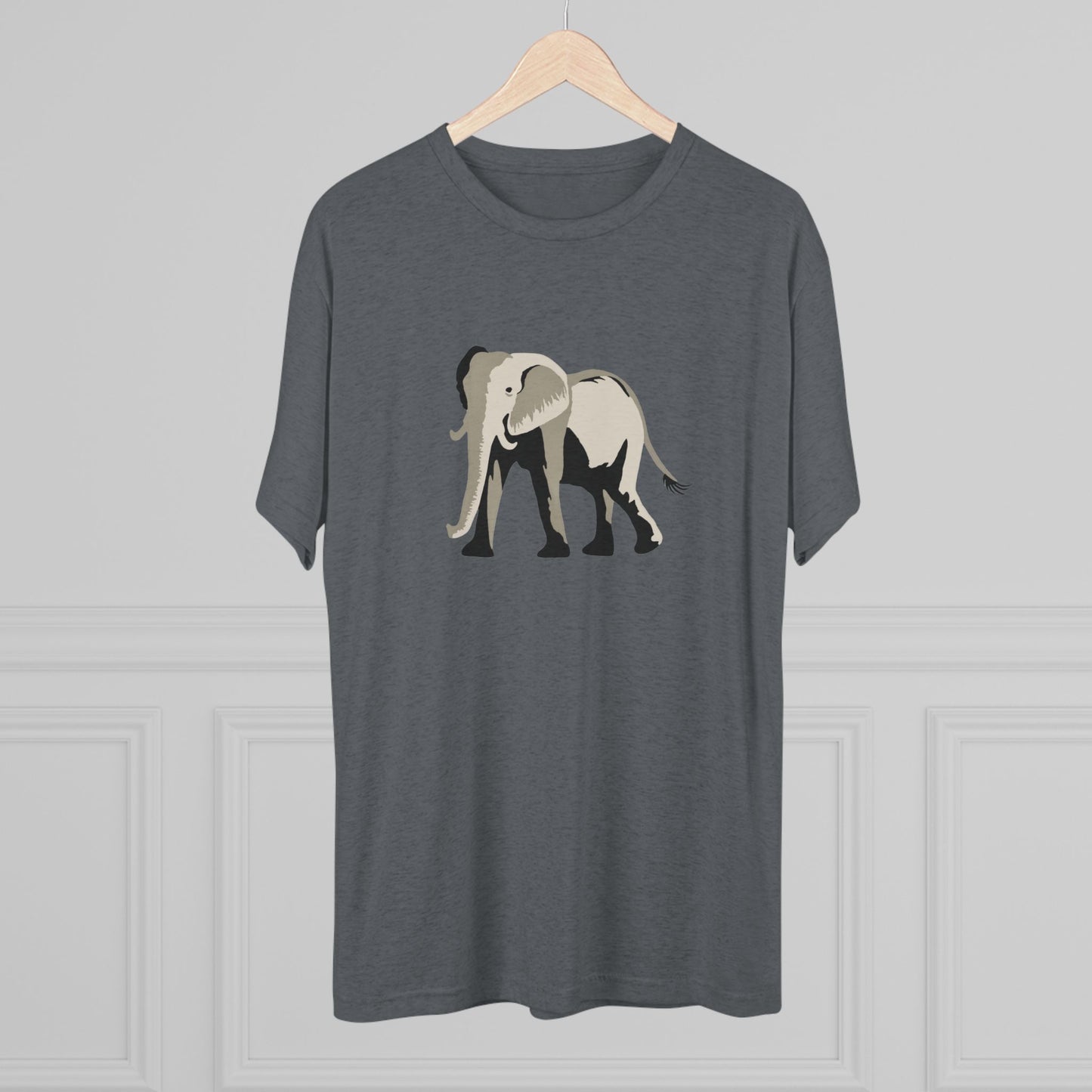 Elephant  Unisex Tri-Blend Crew Tee
