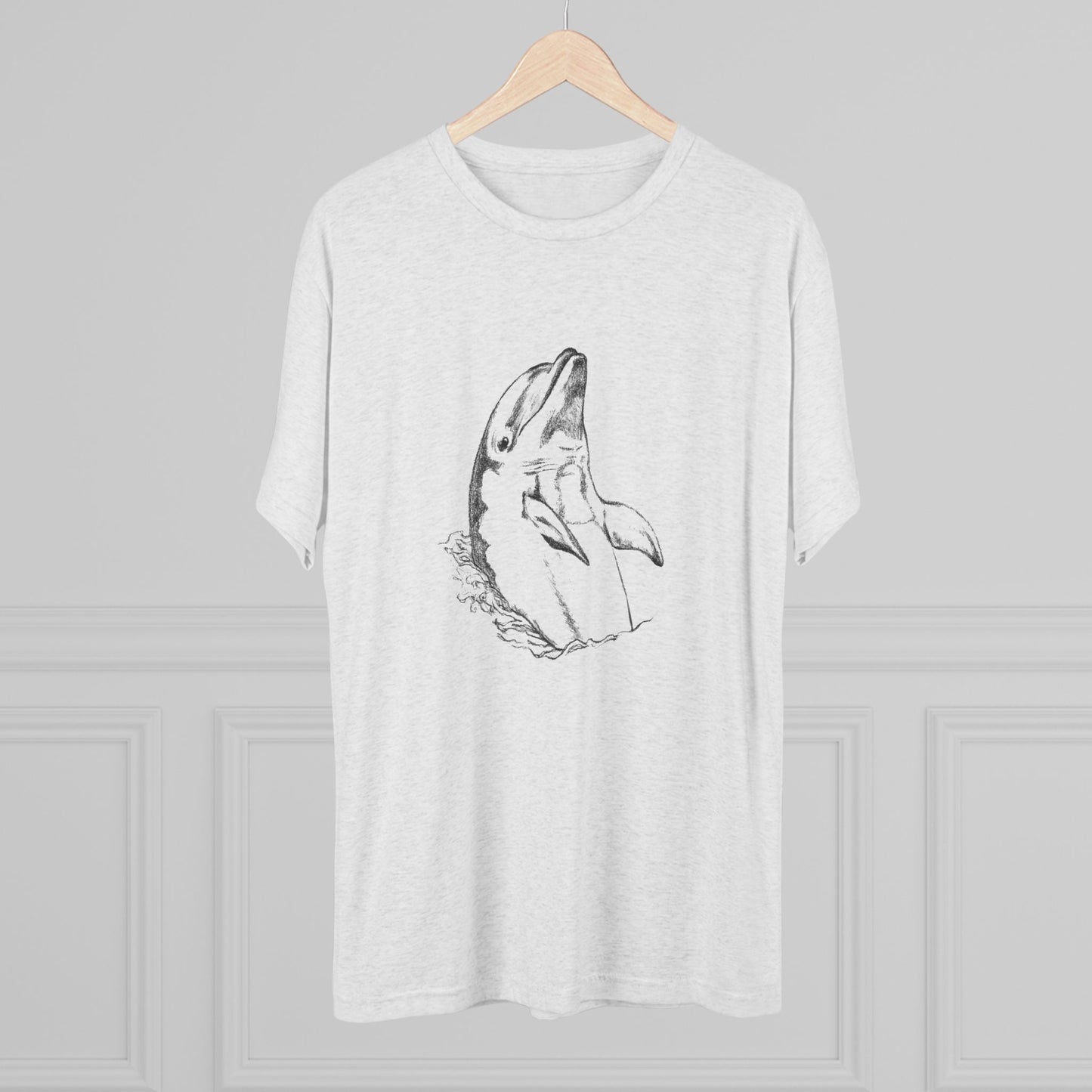Dolphin Unisex Tri-Blend Crew Tee
