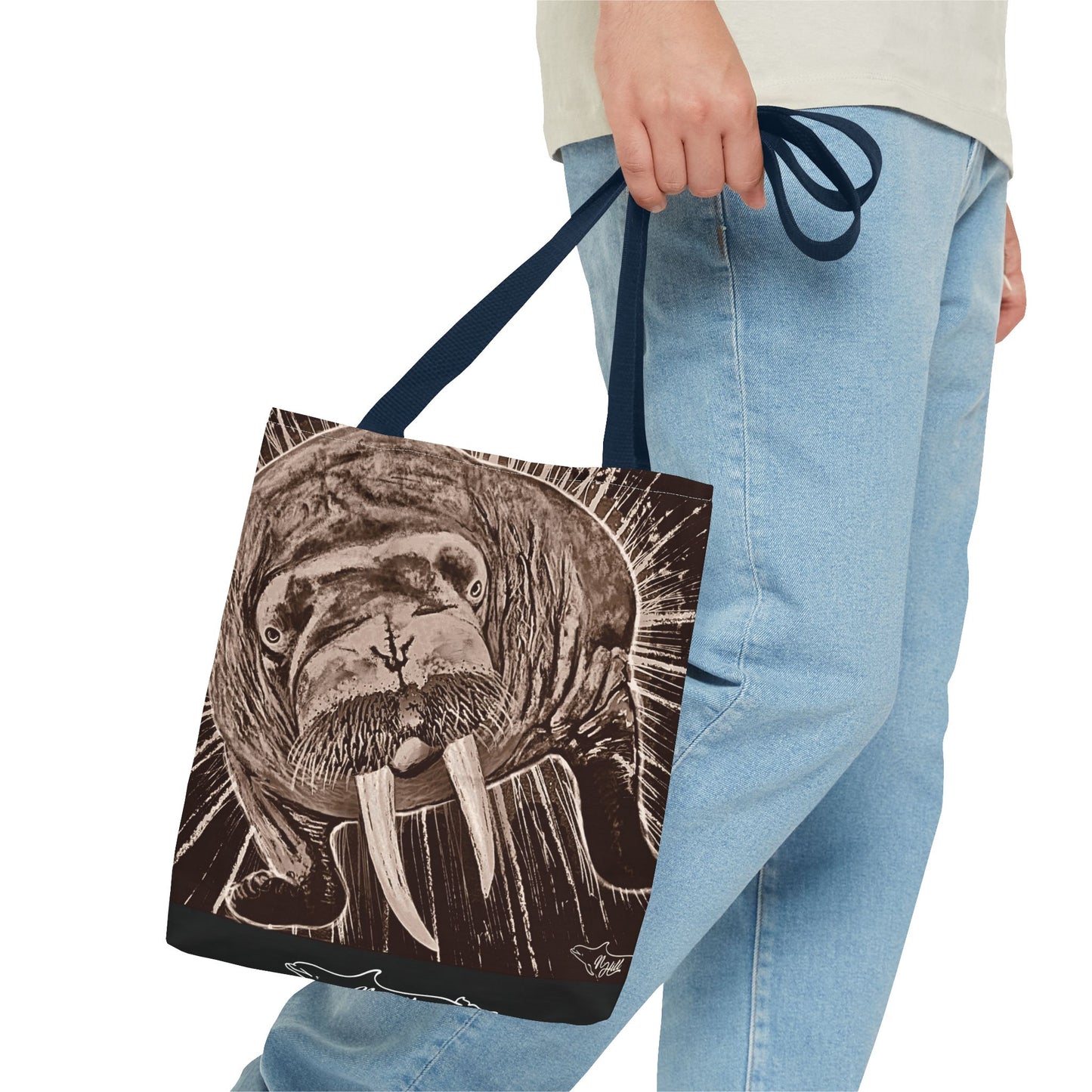 Stellar Walrus Tote Bag (AOP)